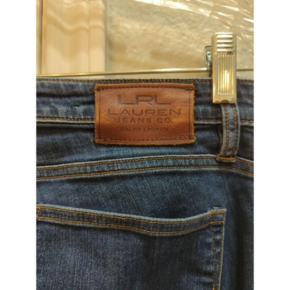 LRL Lauren Jeans Co. Ralph Lauren Women Sz 6 Straight Leg Blue Denim Y2k - Picture 3 of 5